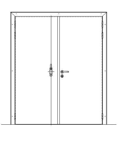 panneau extérieur de porte, inox, bande isolante, [590x501mm] pour pièces  détachées - 140217280027