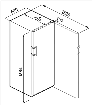 Armoire réfrigérée à vin à porte vitrée Liebherr WPBL 5001