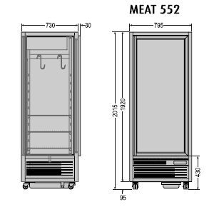 Location Armoire à viande MEAT 552 noir (AMEAT552)