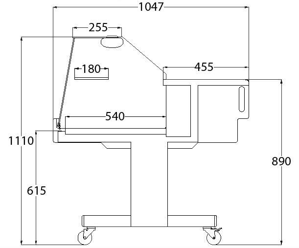 Vitrine réfrigérée NICE VD CAD150